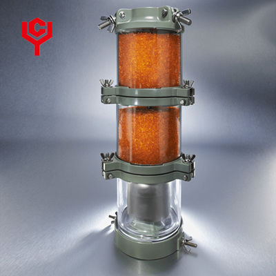 การเชื่อมต่อแบบแปลน Orange Silica Gel Breather Dehydrating Transformer Type L